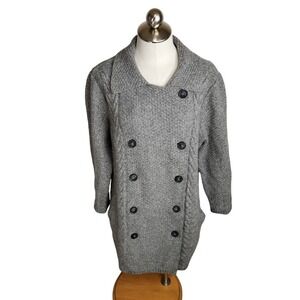 Pendleton Woolen Mills Womens Lambswool Blend Cardigan Sweater Gray Plus Size 2X